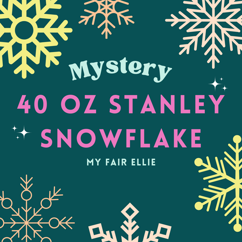 *MYSTERY* 40 oz Stanley Cup Snowflake Plate