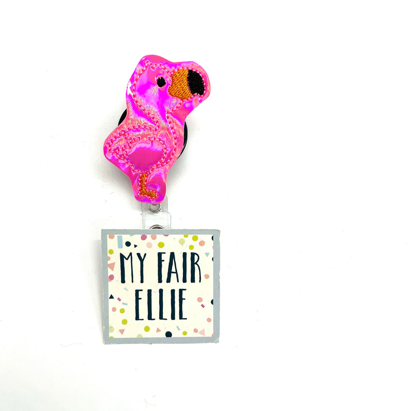 Pink Flamingo // Badge Buddy