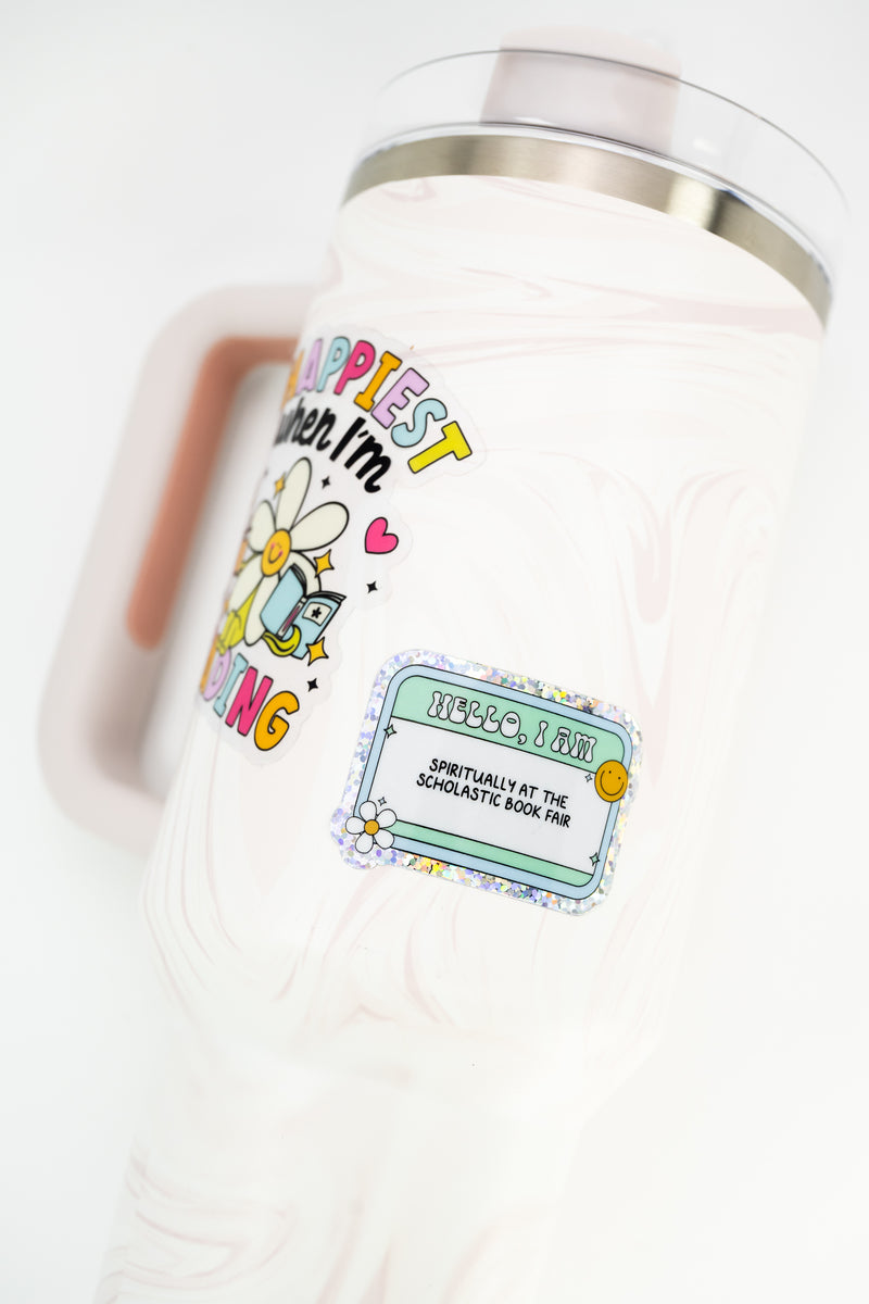 Spiritually at the Scholastic Book Fair // Mini Holographic Sparkle Sticker