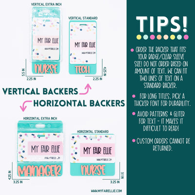 Baby Stripes Backer with White Karoline Font  // 2-4 Week Turnaround Time