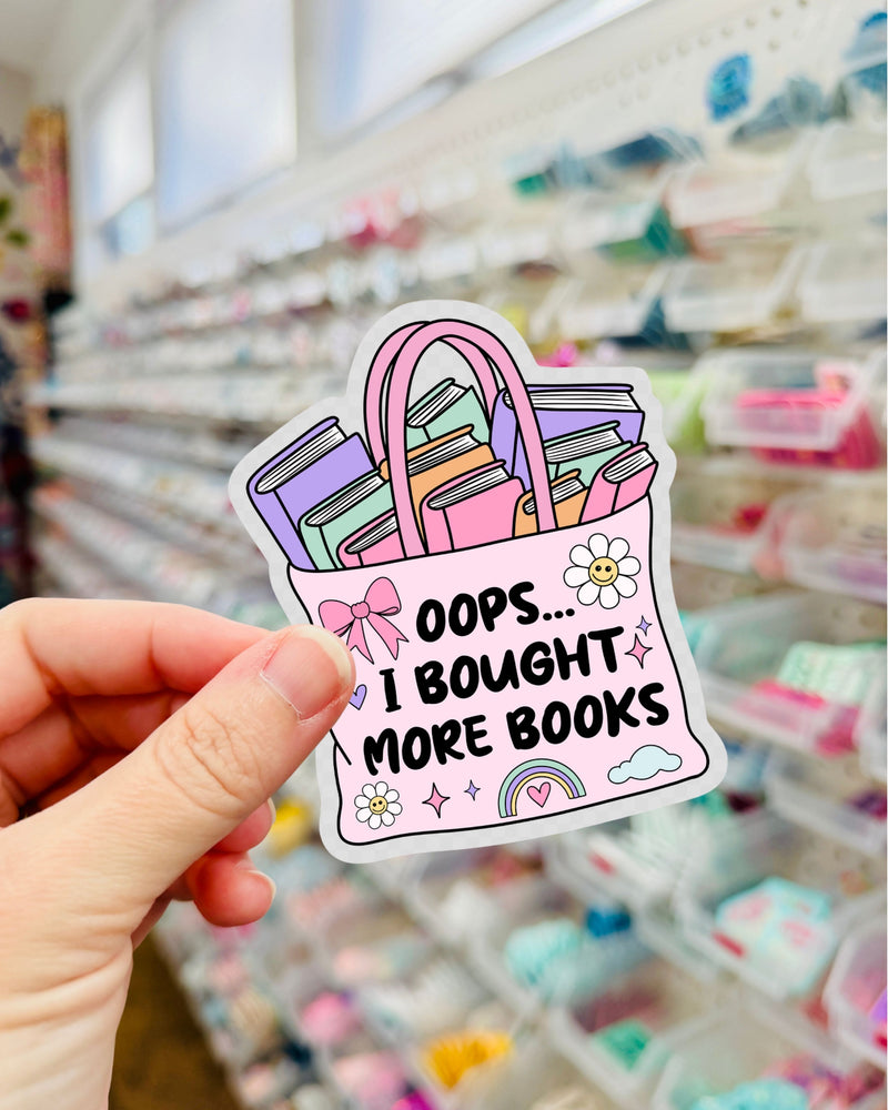 Bought More Books // Clear Sticker