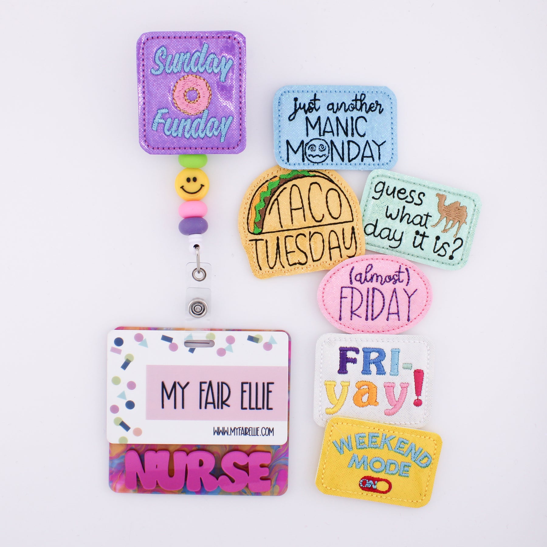 First Week Badge Days of the Week // Badge Buddy – My Fair Ellie
