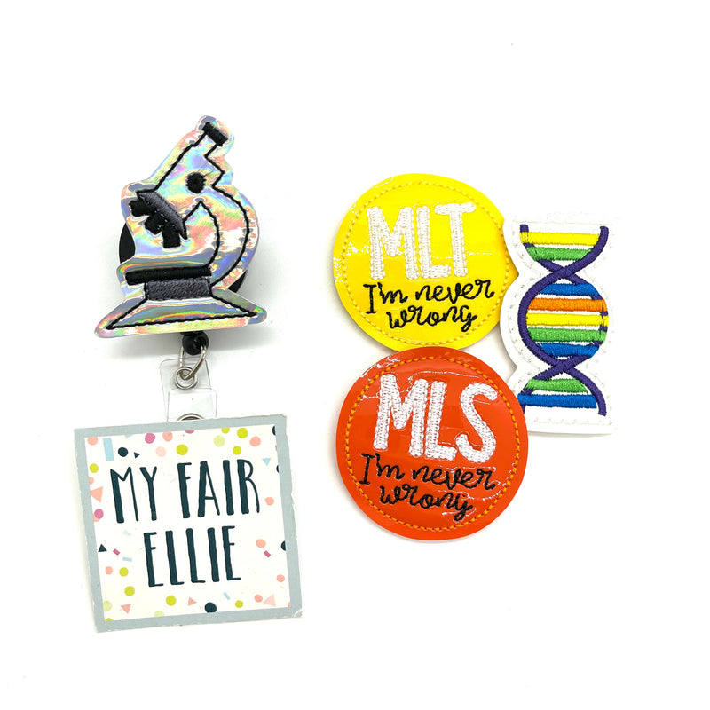 Microscope // MLT // MLS // DNA // Badge Buddy