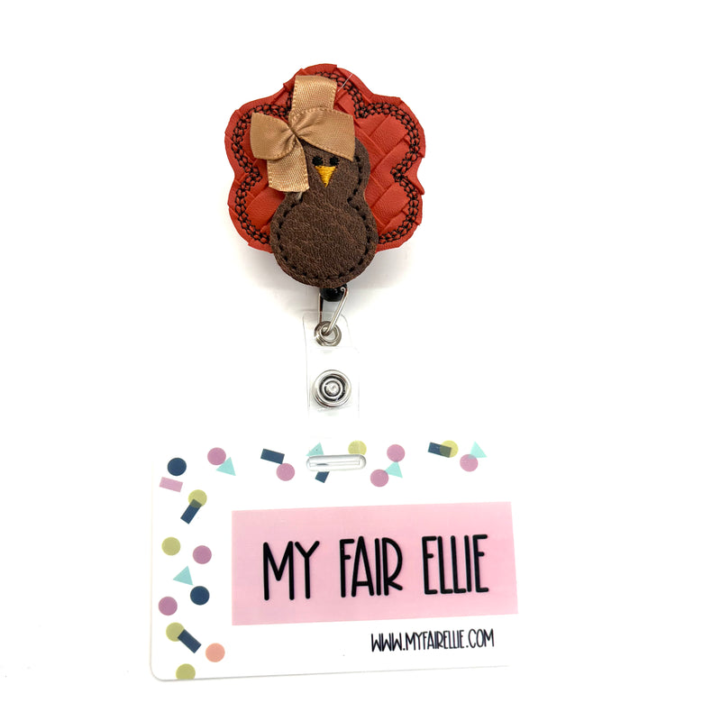 Stacked Basket Weave Turkey with Bow // Fall