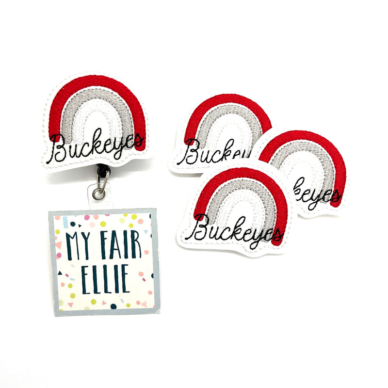 SALE! Buckeyes Rainbow // Badge Buddy