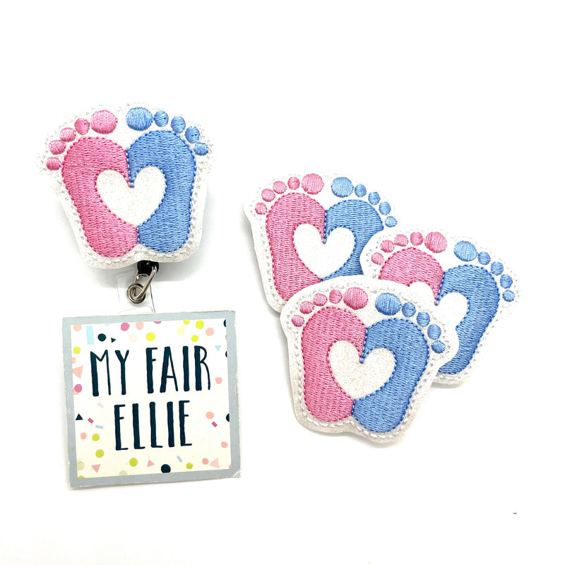 Baby Feet Heart // Badge Buddy