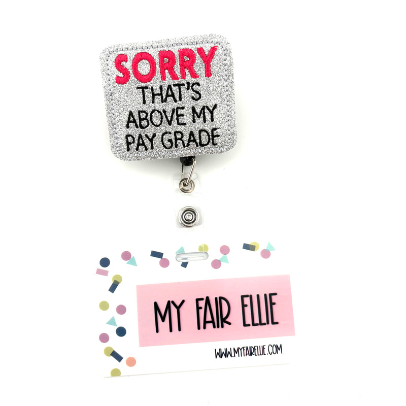 Sorry that&