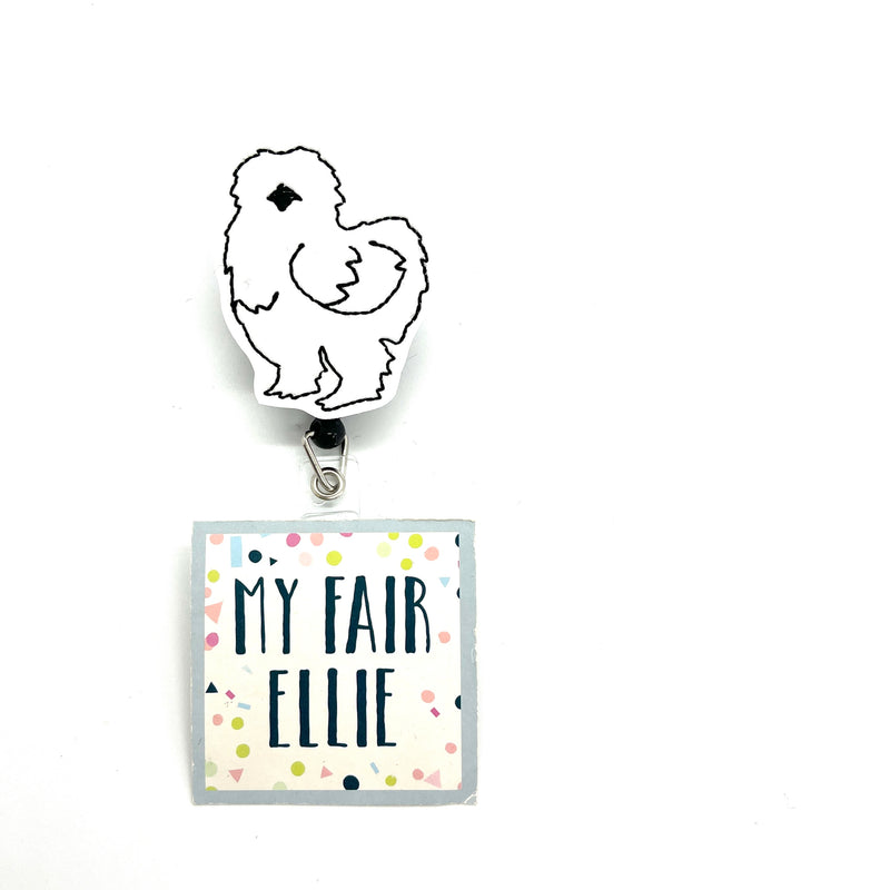 SALE!! Silkie Chicken // Badge Buddy