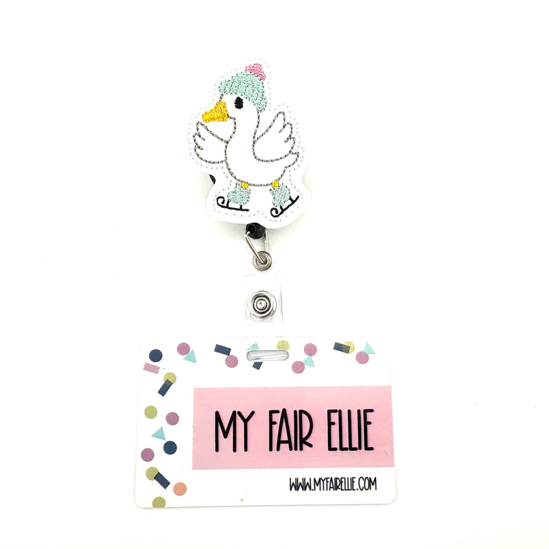 Goose on Skates // Badge Buddy