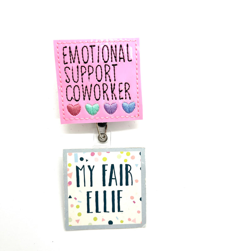 SALE!! Emotional Support Coworker // Badge Buddy