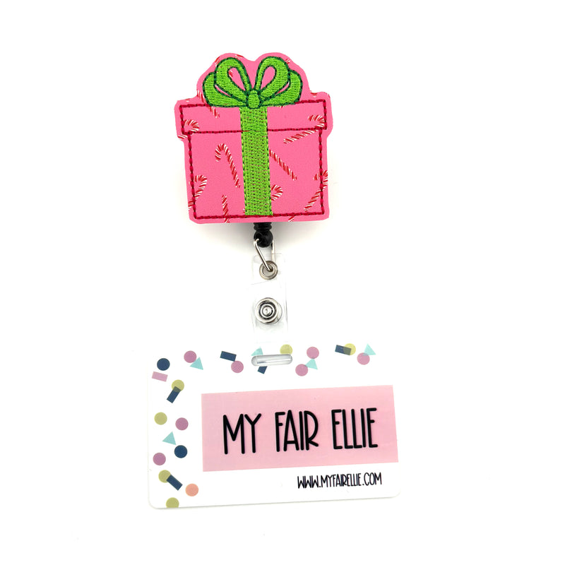 Candy Cane Print Present // Christmas