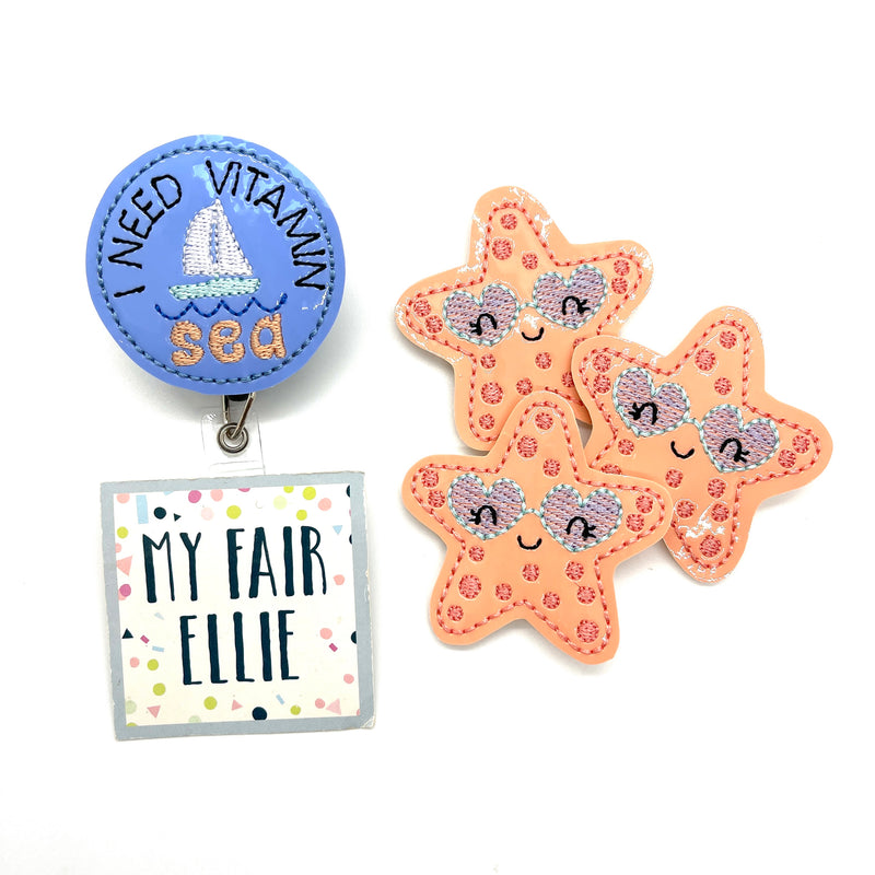 SALE!! I Need Vitamin Sea // Starfish // Badge Buddy