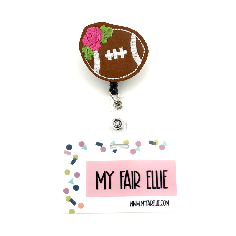 Floral Football // Badge Buddy