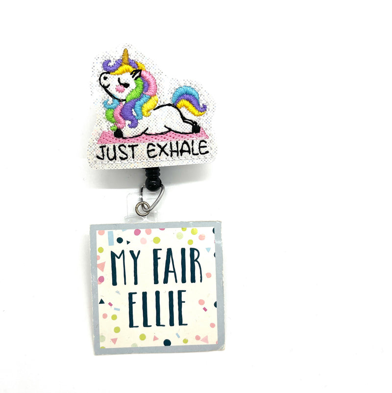 SALE!! Just Exhale // Badge Buddy