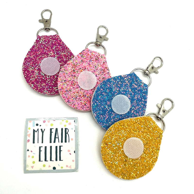 Interchangeable Glitter Keychain // Summer Glitter