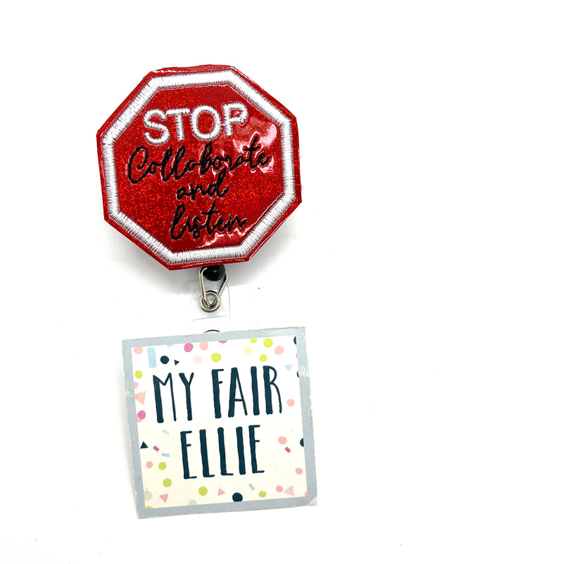 STOP Collaborate and Listen // Badge Buddy