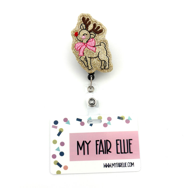 Reindeer with Pink Bow // Christmas