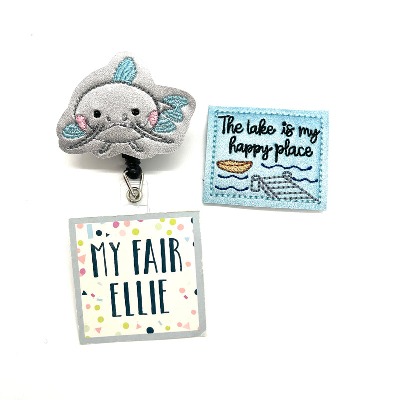 SALE!! Lake is my Happy Place // Fish // Badge Buddy