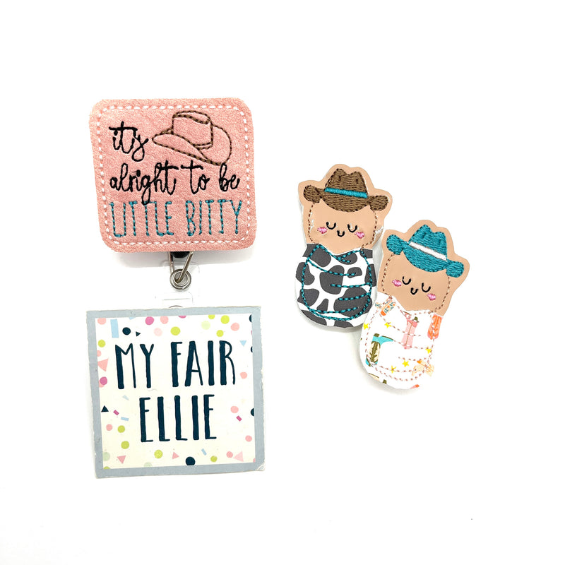 Little Bitty // Western Swaddle Baby // Badge Buddy