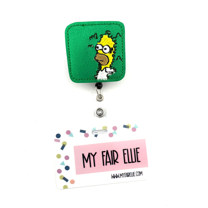 Yellow Man in Bushes // Badge Buddy