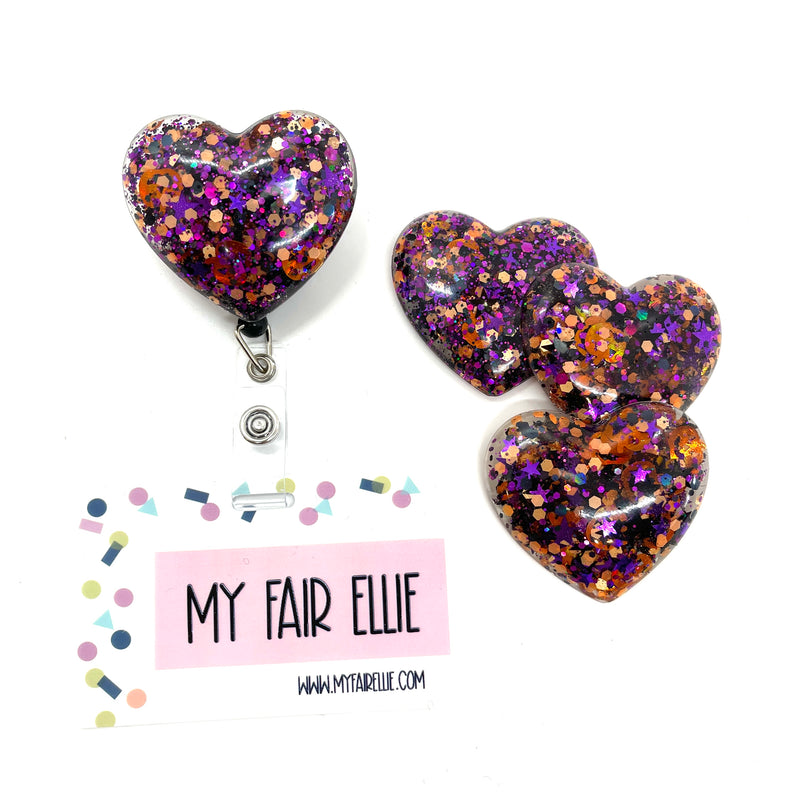 Starlight Resin Heart // Halloween