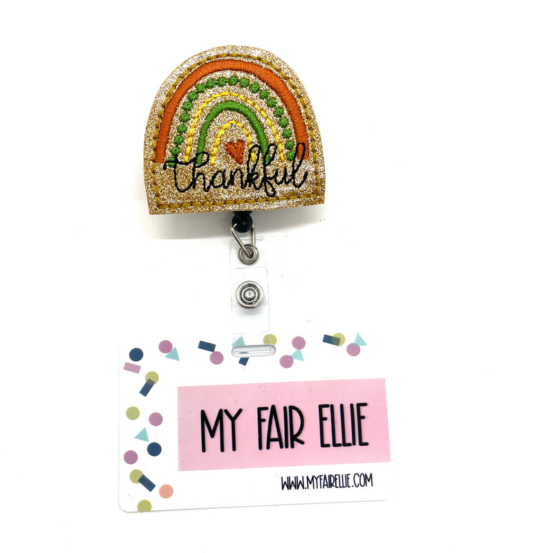 Thankful Rainbow // Badge Buddy