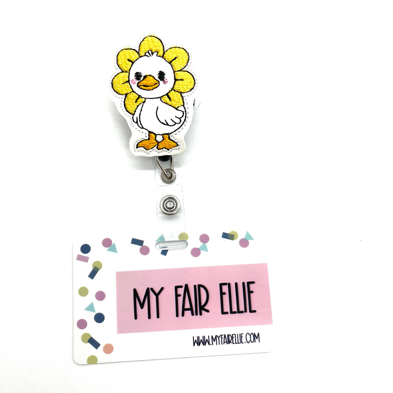 Flower Head Goose // Badge Buddy