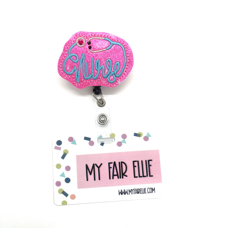 Glitter Nurse Stethoscope // Badge Buddy