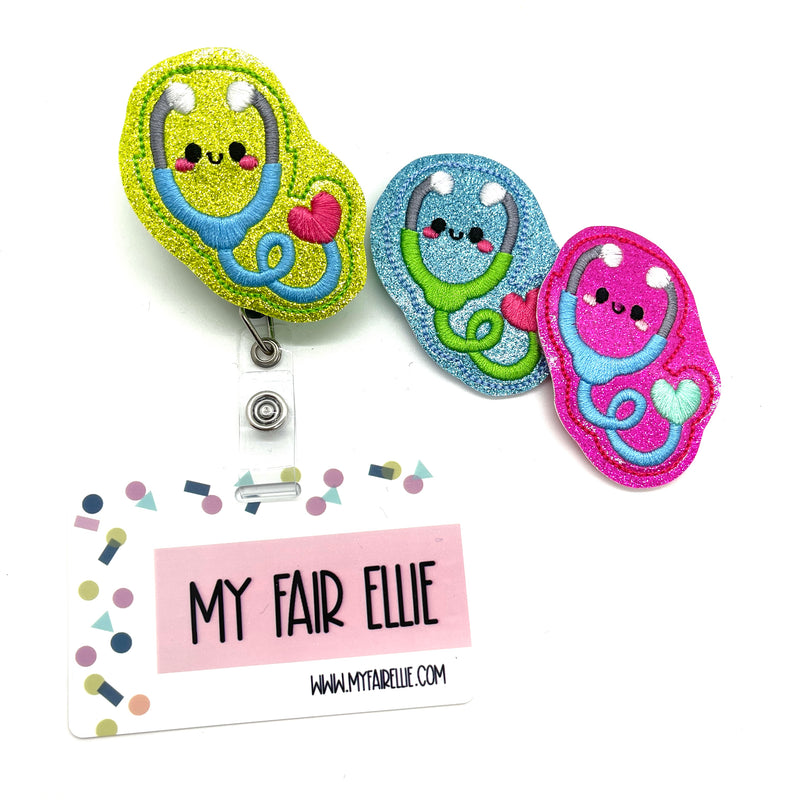 Colorful Stethoscope // Badge Buddy