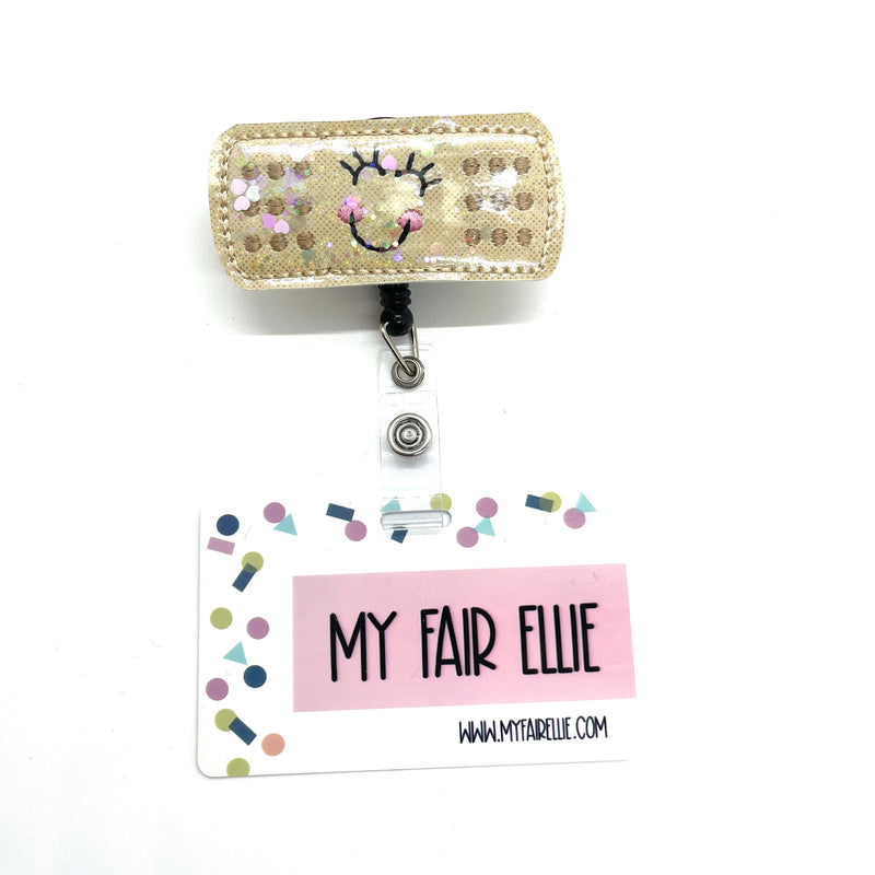 Heart Glitter Band Aid // Shaker Badge Buddy