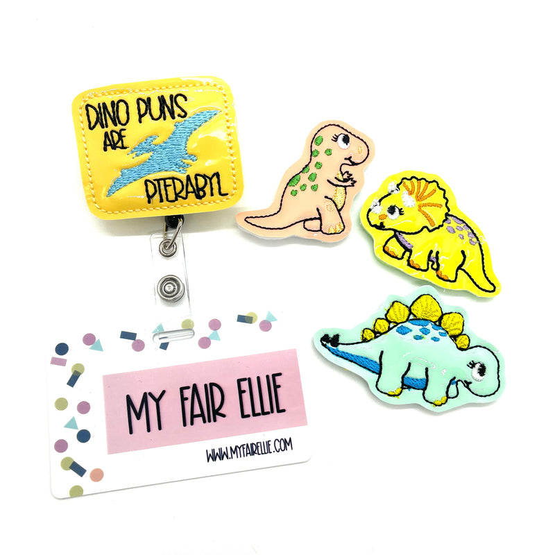 Dino Puns are Pterabyl // Badge Buddy