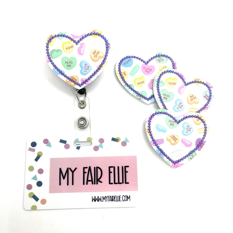 Conversation Heart Printed Heart // Valentine&