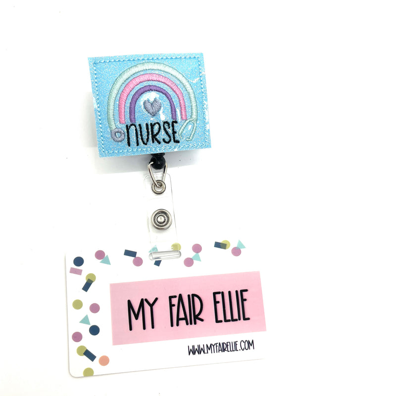 Nurse Stethoscope Rainbow // Badge Buddy