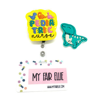 Pediatric Nurse + Dino // Badge Buddy