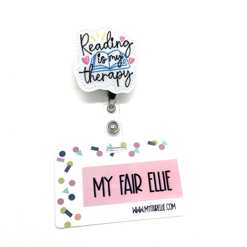 Reading is my Therapy // Badge Buddy