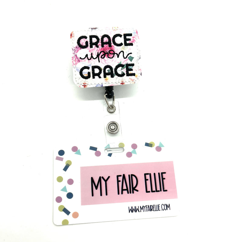 Floral Grace Upon Grace // Badge Buddy