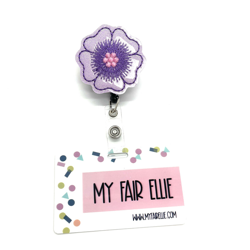 Purple Flower // Badge Buddy