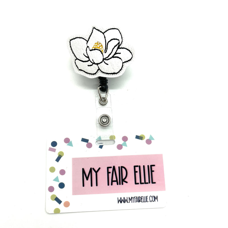 White Magnolia // Badge Buddy