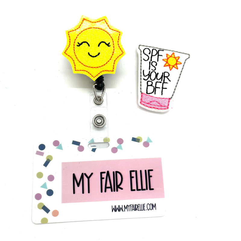 SPF is you BFF // Sunshine // Badge Buddy