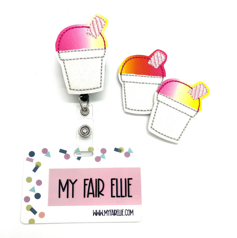 SALE!! Snow Cone // Badge Buddy