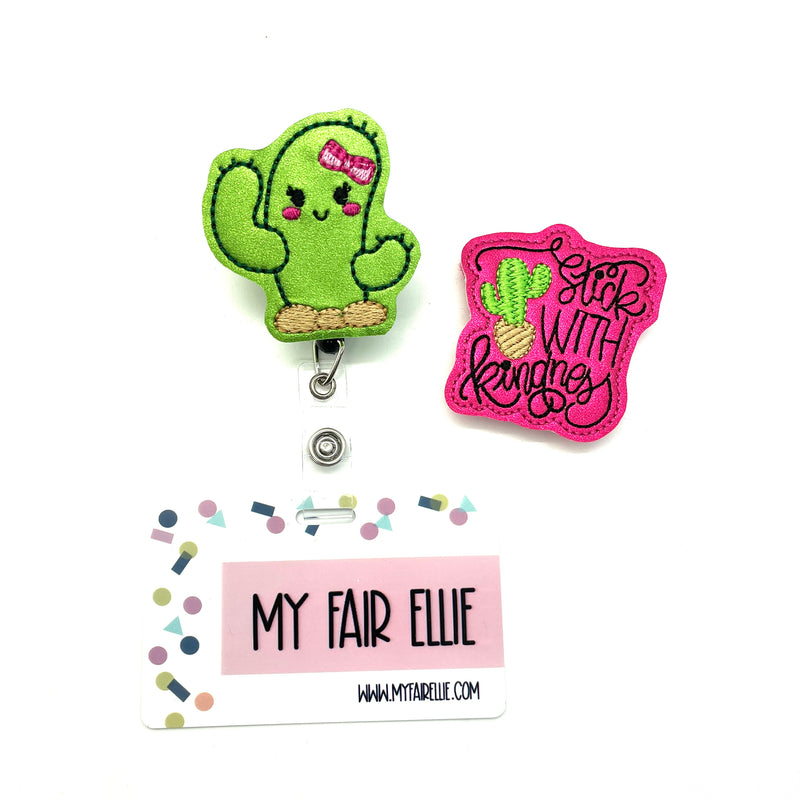 Stick with Kindness // Cactus // Badge Buddy