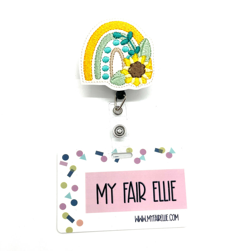 Sunflower Rainbow // Badge Buddy