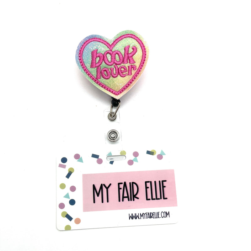 Book Lover Heart // Badge Buddy