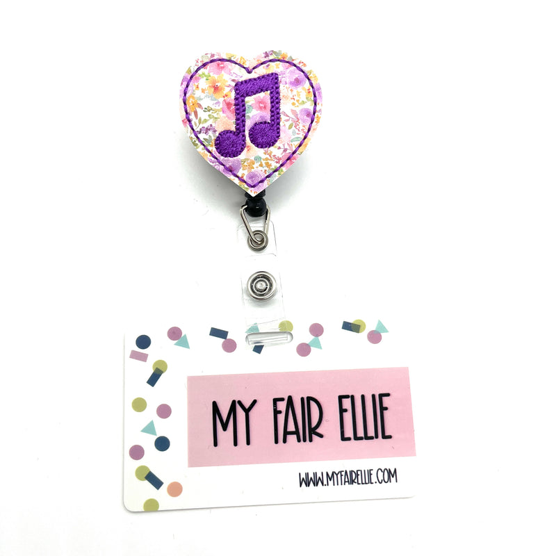 Music Love Heart // Badge Buddy