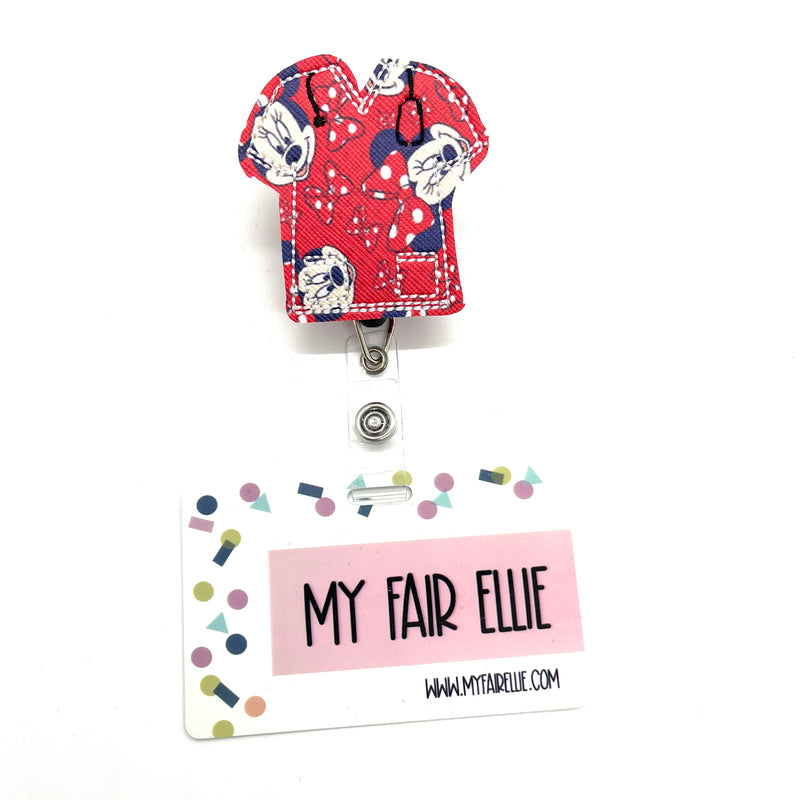 *Limited Edition* Mouse Scrub Top // Badge Buddy