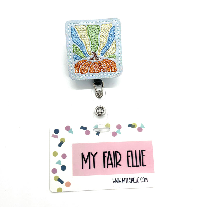 Fall Pumpkin Square // Badge Buddy