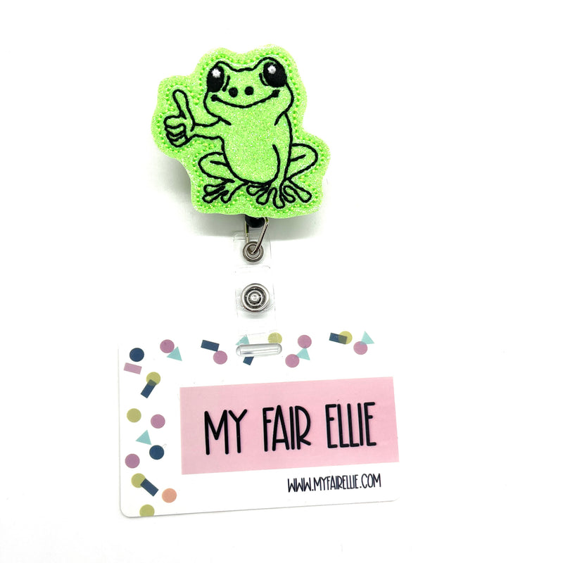 Thumbs Up Frog // Badge Buddy