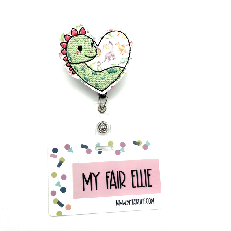 Dino Heart // Badge Buddy