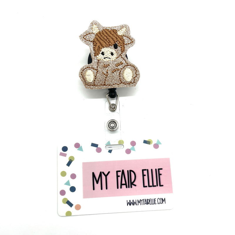 Baby Highland Cow // Badge Buddy