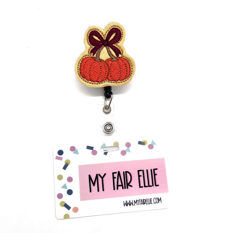 Coquette Bow with Pumpkins // Fall